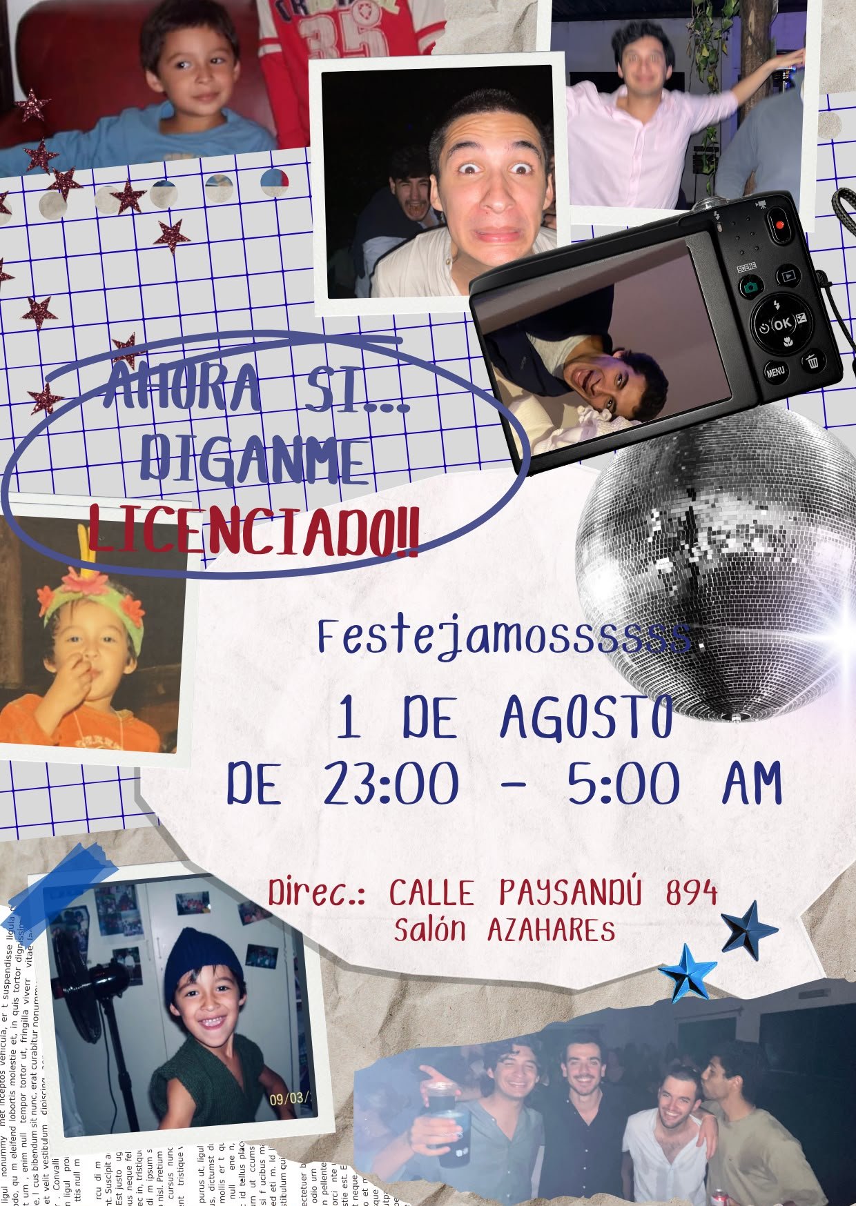 Invitación al recibimiento de Valentín
